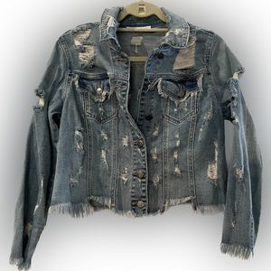 Ripped Jean Jacket